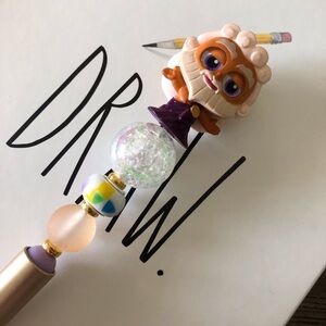 Disney Doorables: Hercules: Zeus handmade beaded pen